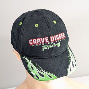 GRAVE DIGGER Monster Truck Racing kids hat, Monster Jam black baseball cap